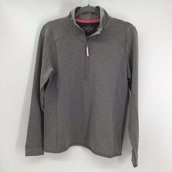 Vineyard Vines Women’s Performance Pullover 1/2 Zip Sweatshirt Gray Size M - Picture 1 of 8